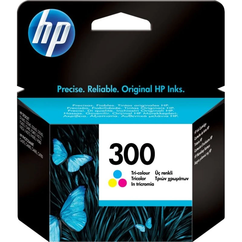 HP 300 Tri-color Blækpatron (Cyan, Magenta, Gul)