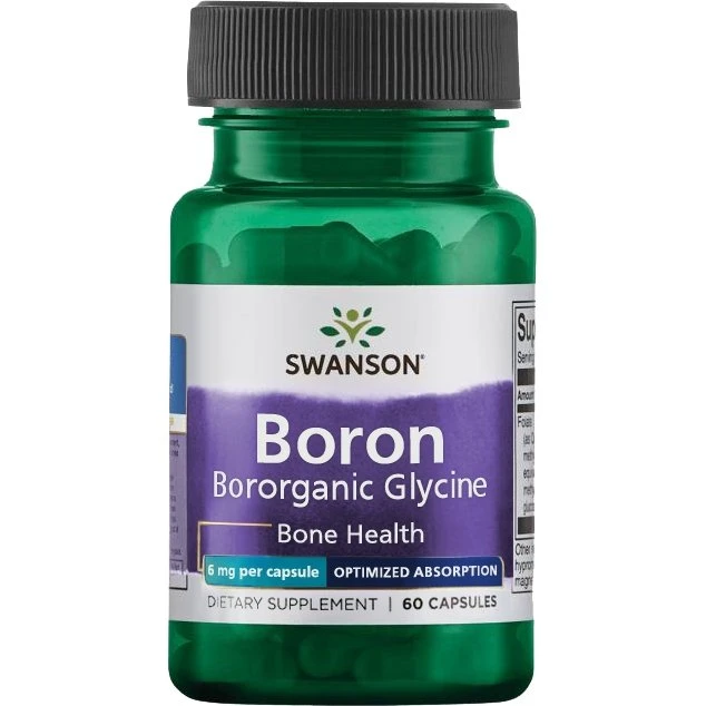 Swanson Boron fra Albion Bororganic Glycine – 6 mg – 60 kapsler
