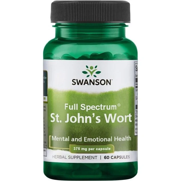 Swanson Skt. Johannesurt 375 mg – 60 kapsler