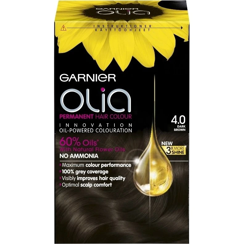 Garnier Olia 4.0 Dark Brown Permanent Hårfarve
