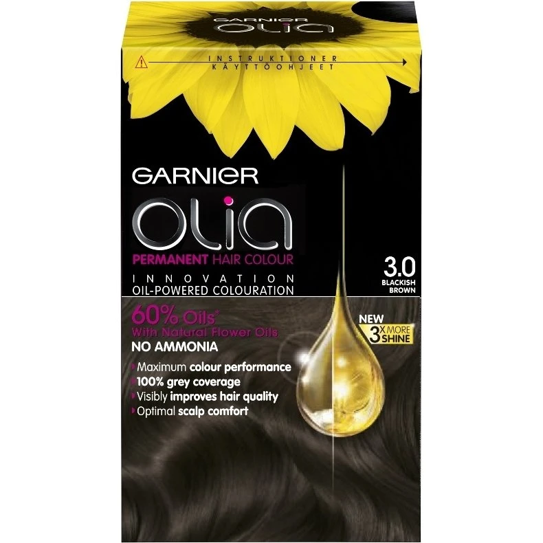 Garnier Olia 3.0 Blackish Brown Permanent Hårfarve