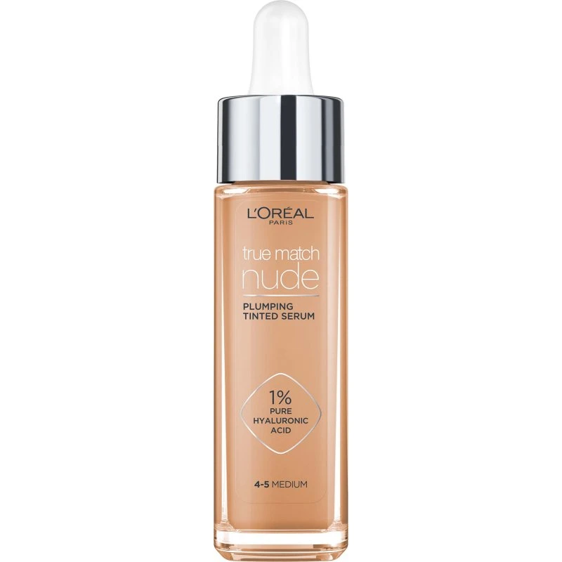 L'Oréal Paris True Match Nude Plumping Tinted Serum 4-5 Medium 30ml
