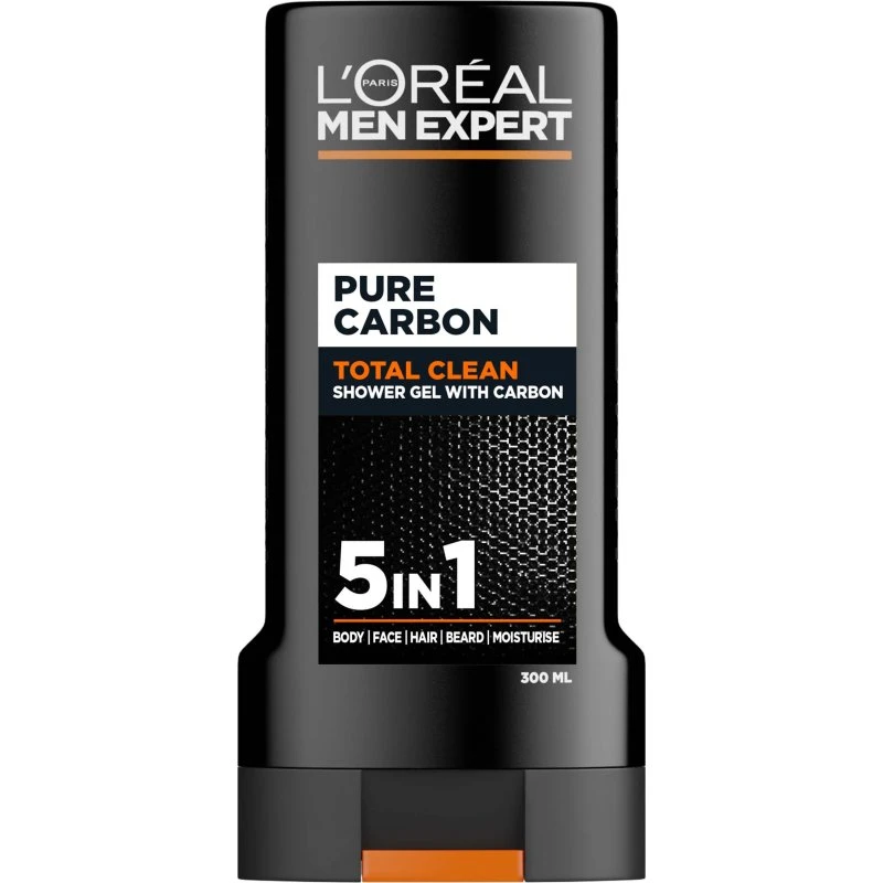 L'Oréal Paris Men Expert Pure Carbon Total Clean Shower Gel 300 ml