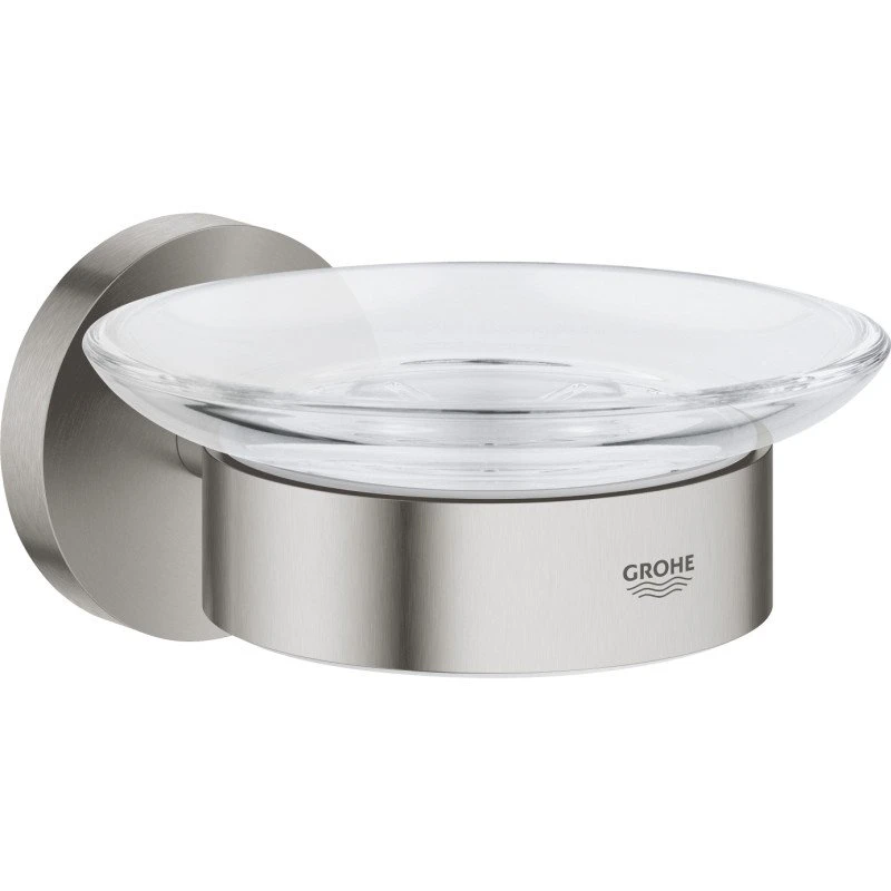 Grohe Start sæbeskål i rustfrit stål og glas
