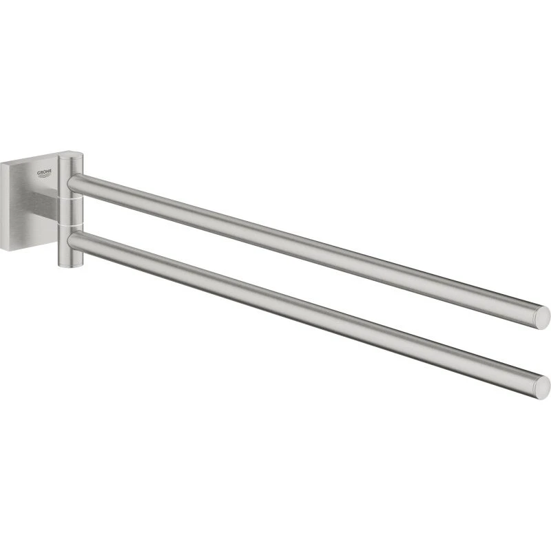 Grohe Start Cube dobbelt håndklædeholder, 44 cm, stål/krom