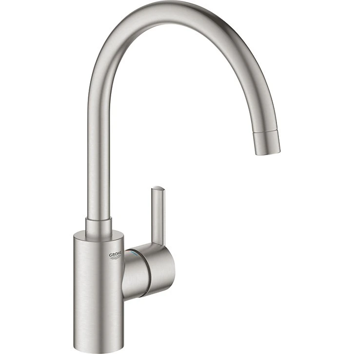GROHE Feel køkkenarmatur C-tud, zero, højt udløb, supersteel