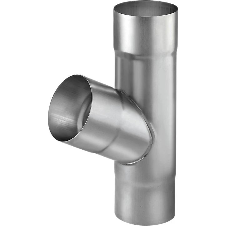 VM Zinc grenrør 76mm 72°, valsblank