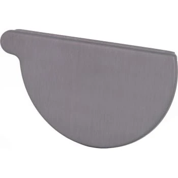 VMZINC Endebund, halvrund, højre, Quartz-Zinc, 280 mm