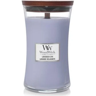 Woodwick Lavender Spa duftlys krukke, 609,5 g