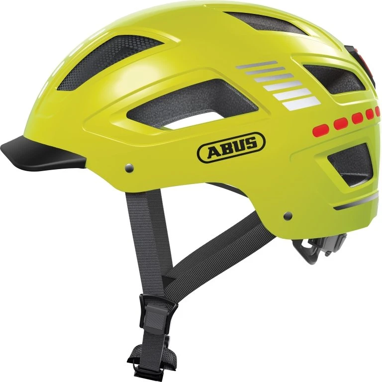 ABUS Hyban 2.0 LED Cykelhjelm - Signal Yellow - Medium