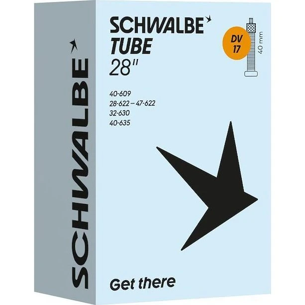 Schwalbe slange 700 x 28-45c med 40mm Dunlop ventil DV17