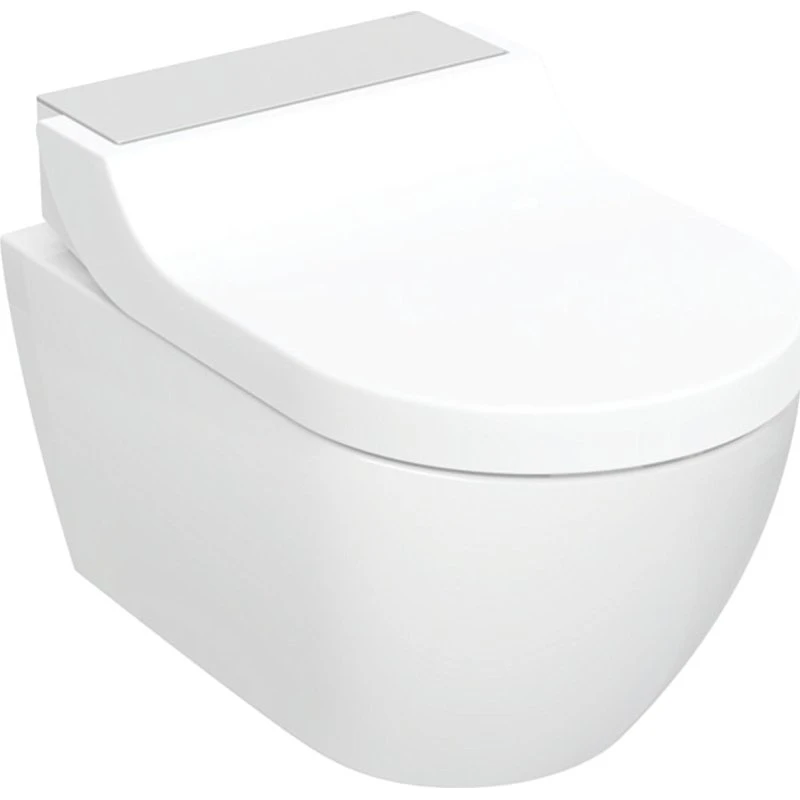 Geberit AquaClean Tuma Comfort douchetoilet, hvid/rustfrit stål