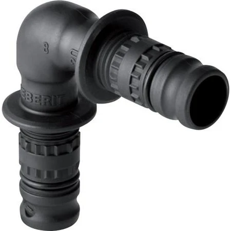 Mepla vinkel 90° Ø 26 PVDF