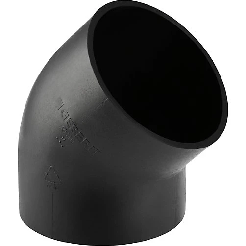 Geberit PE-HD afløbsbøjning 45° 125mm
