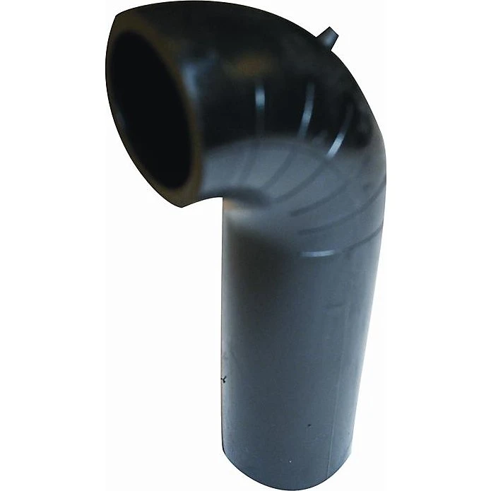 Geberit PE-HD afløbsbøjning 90° 63mm langt ben