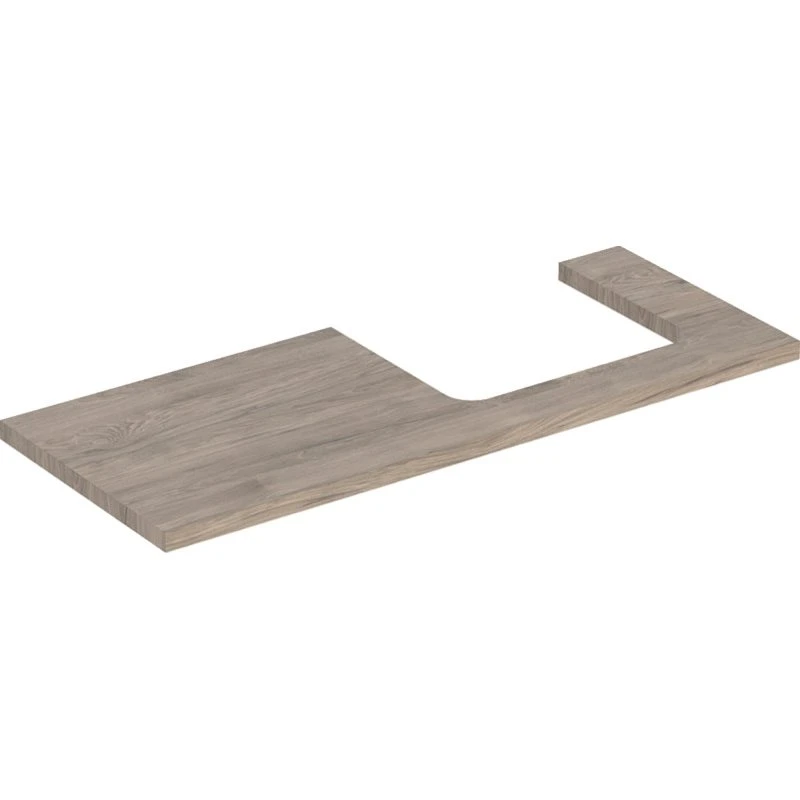 Geberit One bordplade, 119x47,3 cm, valnød