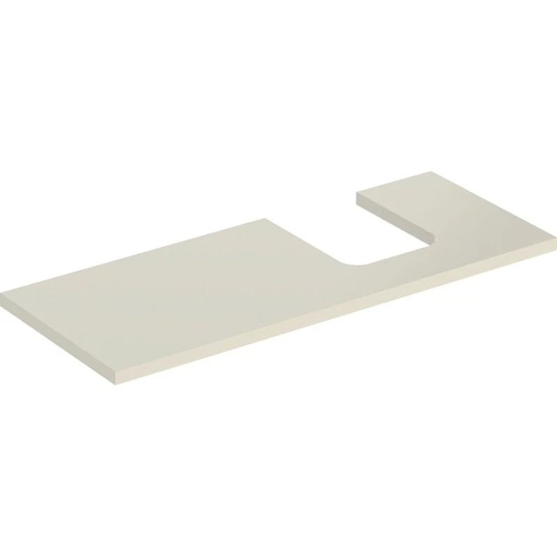 Geberit One bordplade, 119x47,3 cm, højglans beige