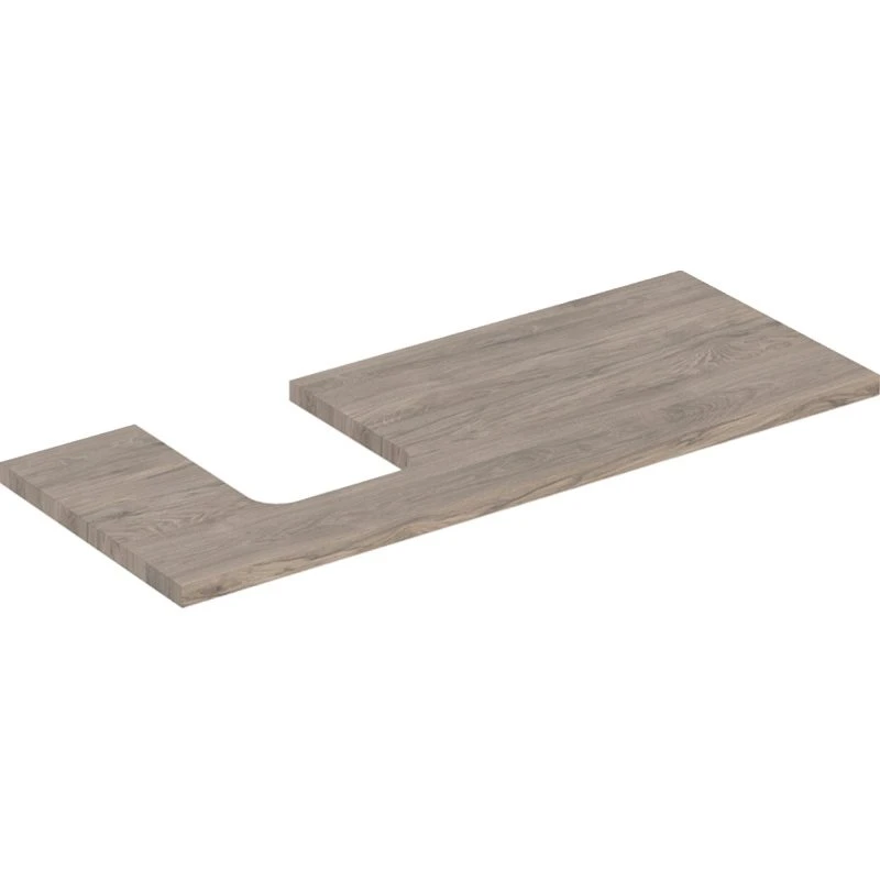Geberit One bordplade, 119x47,3 cm, valnød
