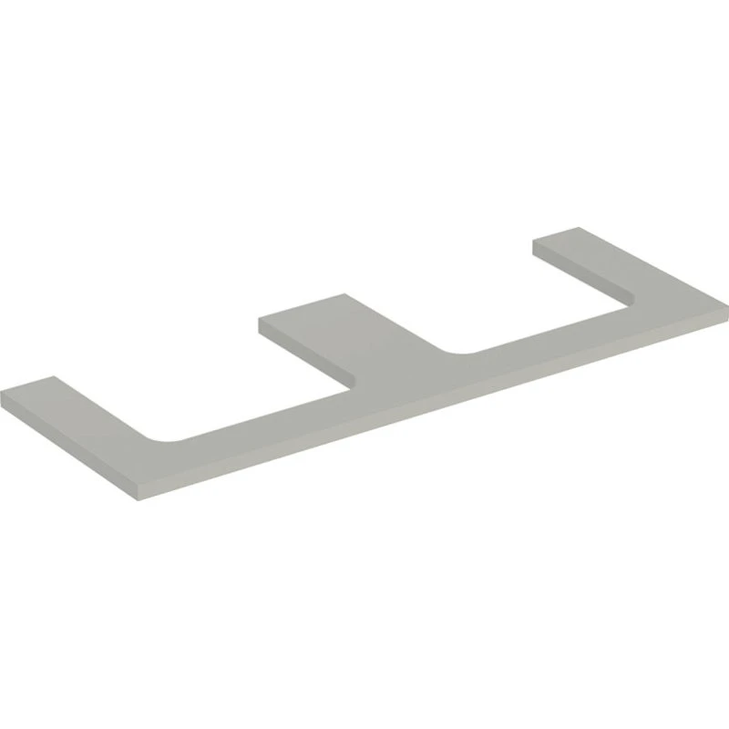 Geberit One bordplade, 133,8x47,3 cm, mat grå