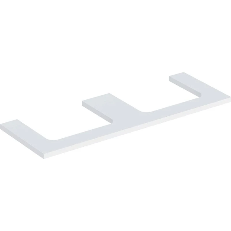 Geberit One bordplade, 133,8x47,3 cm, mat hvid