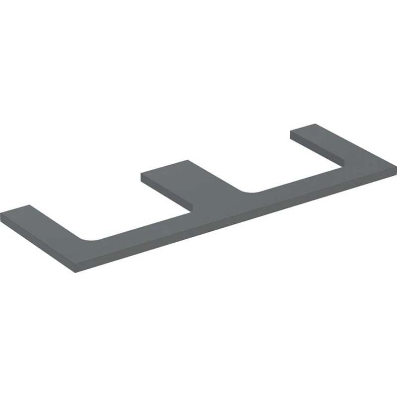 Geberit One bordplade, 133,8x47,3 cm, mat antracit