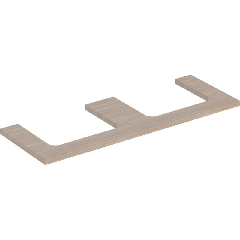 Geberit One bordplade i eg, 133,8x47,3 cm