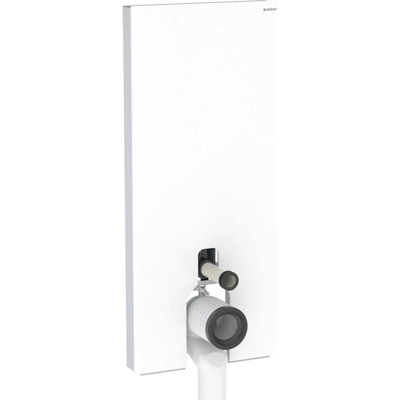 Geberit Monolith Plus cisterne til back-to-wall toilet, 114 cm, hvidt glas