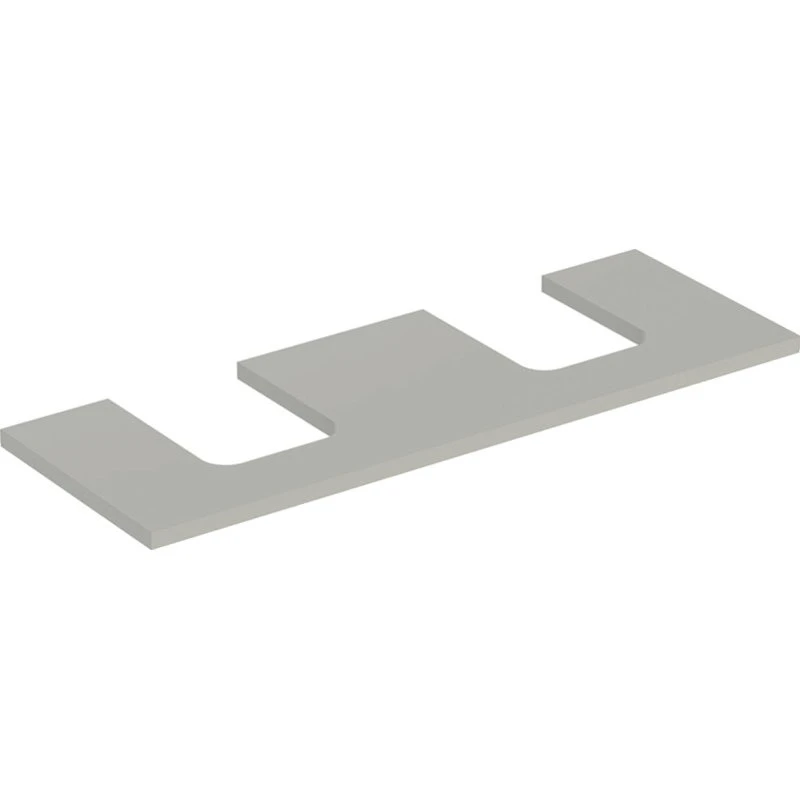 Geberit One bordplade, 133,8x47,3 cm, mat grå