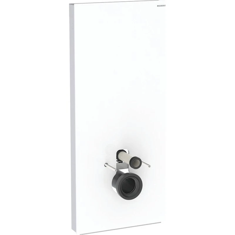 Geberit Monolith Plus cisterne til væghængt toilet, 114 cm, hvidt glas