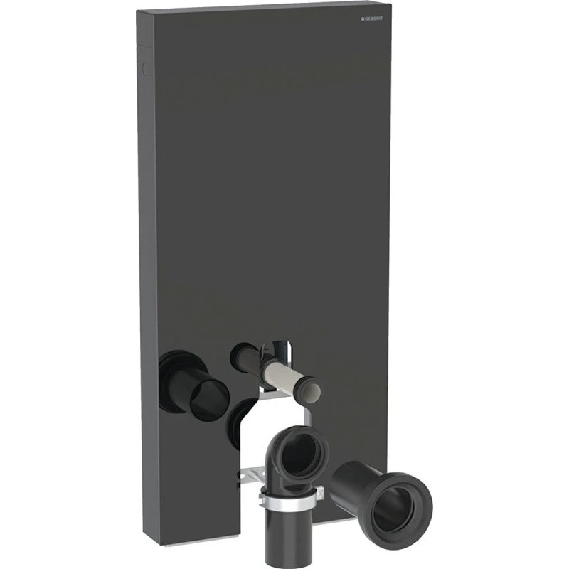 Geberit Monolith Plus cisterne til back-to-wall toilet, sort glas