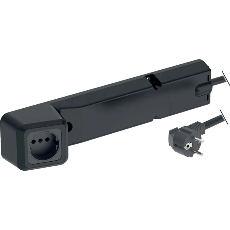 Geberit el-udtag, 33,1x6,8 cm, sort