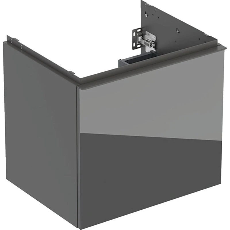 Geberit Acanto underskab 59,2x47,5 cm - Grå glas