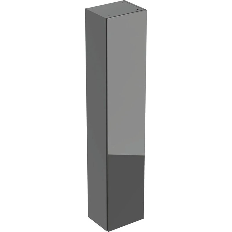 Geberit Acanto højskab, 36x180 cm, grå glas