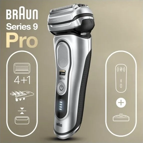 Braun Series 9 Pro 81744531 foilbarbermaskine, sølv