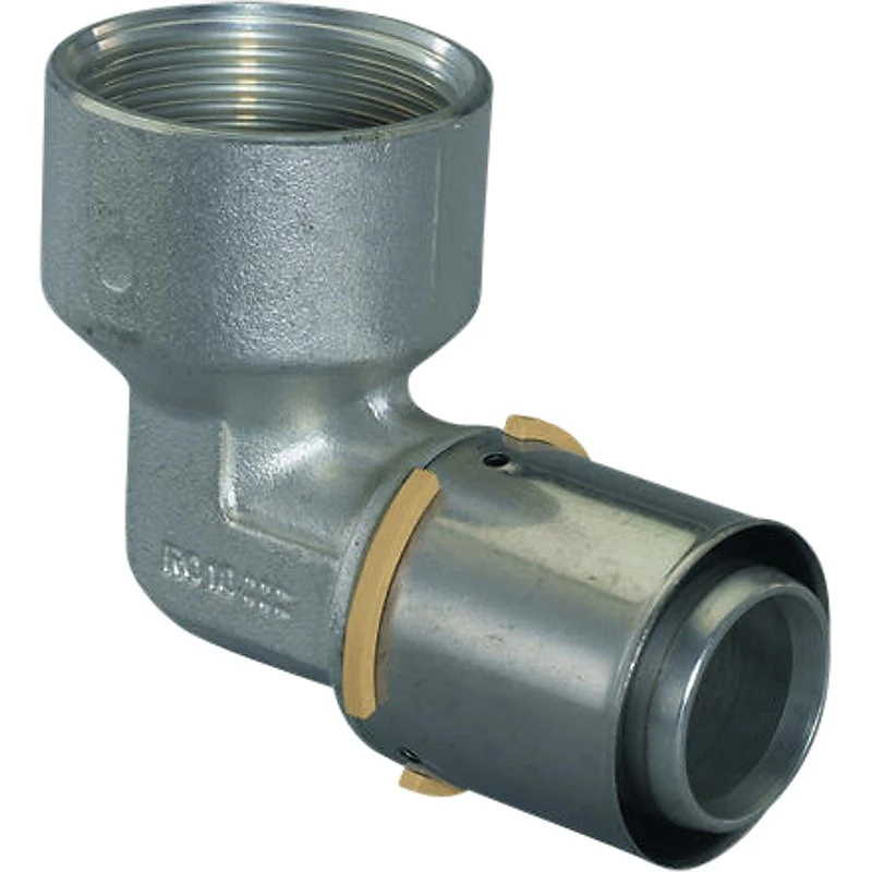 Uponor MLC press vinkel 90° med muffe 40mm x 1.1/2''