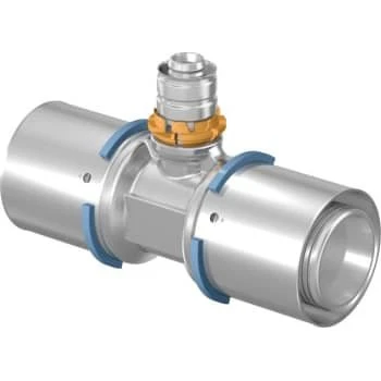 Uponor S-Press reduceret T-stykke 40-20-40 mm