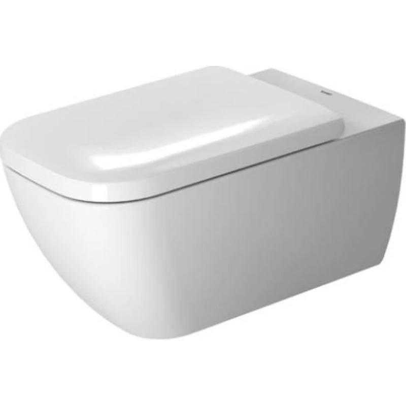 Duravit Happy D.2 væghængt toilet, hvid, uden skyllekant