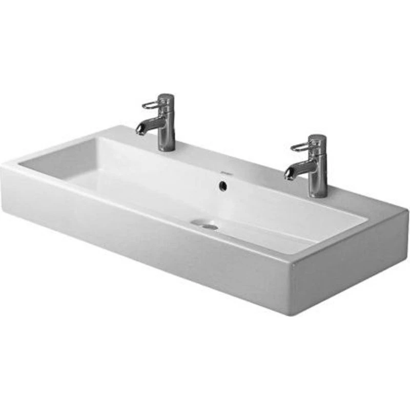Duravit Vero håndvask, 100x47 cm, hvid med 2 hanehuller