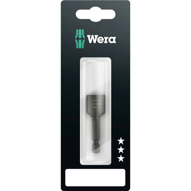 Wera 869/4 M Topnøgleindsats 11x50mm med magnet