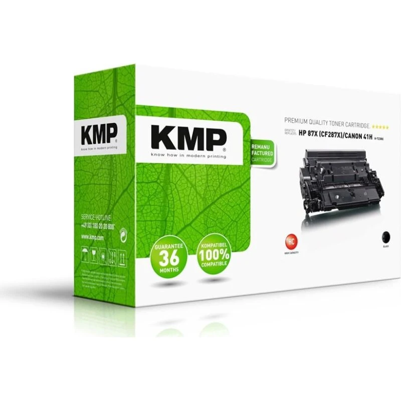 KMP Tonerpatron til HP CF287X - Sort - 18.000 sider
