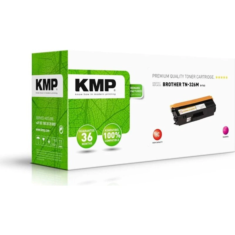 KMP Magenta Toner til Brother TN-326M - Remanufactured