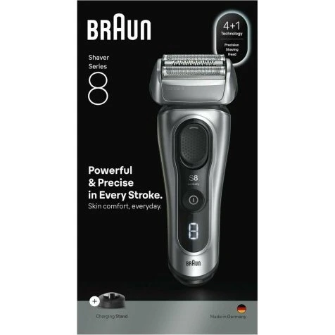 Braun Series 8 8617S elektrisk barbermaskine, SensoAdapt - Sølv