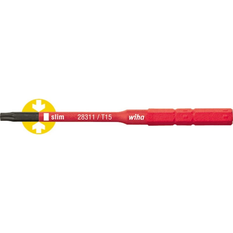 Wiha SlimBit Torx 15 - 1000V isoleret bit til SlimVario/TorqueVario