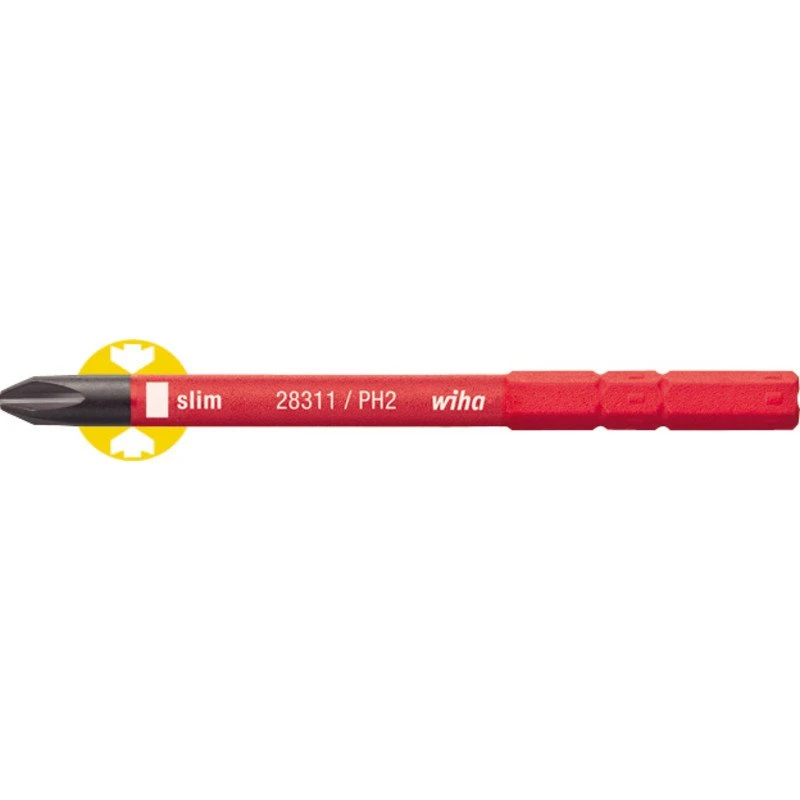 Wiha SlimBit PH2 1000V til SlimVario og SlimTorque (75mm)