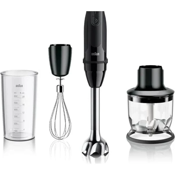Braun MQ50202M Stavblender 1000 W, 21 hastigheder, sort