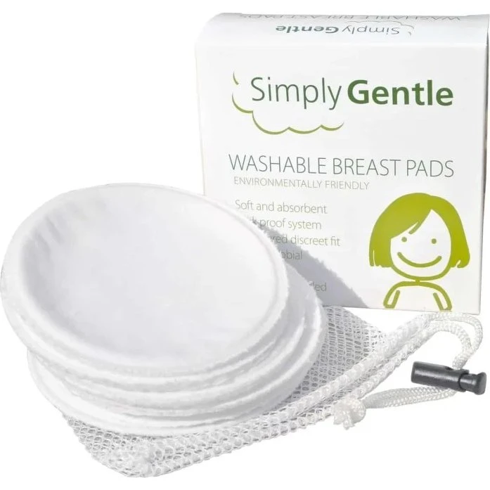 Simply Gentle vaskbare ammeindlæg, 6 stk. + vaskepose