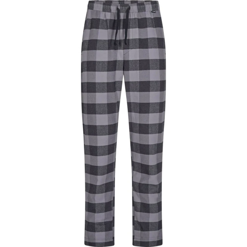 JBS pyjamasbukser til herre i grå ternet flannel, str. 2XL