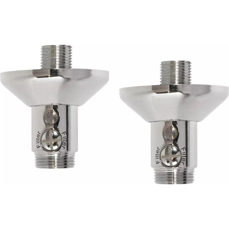 Nico excentrisk forskruning med afspærring, 3/4" x 1/2", krom