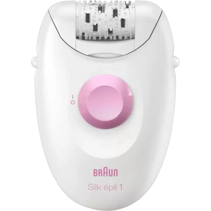 Braun Silk-épil 1 epilator – ergonomisk, hvid/pink