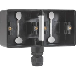 Hydro Underlag 2-modul, 1x M20, IP55, Sort